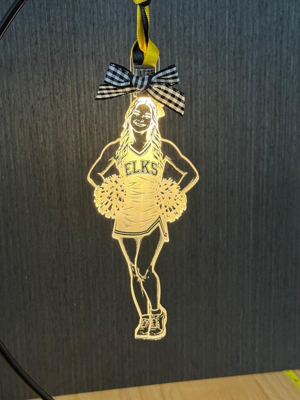 Elks Cheerleader Ornament
