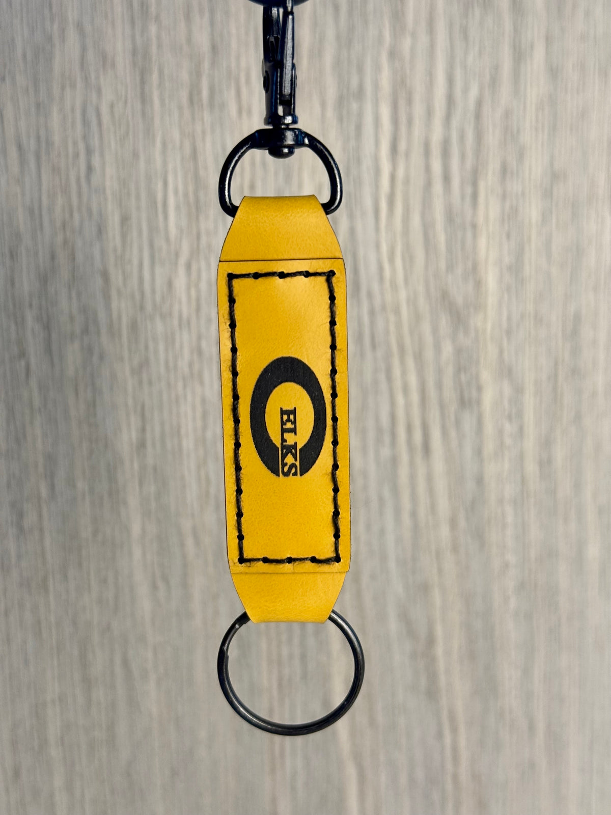 Leatherette Elks Keychain