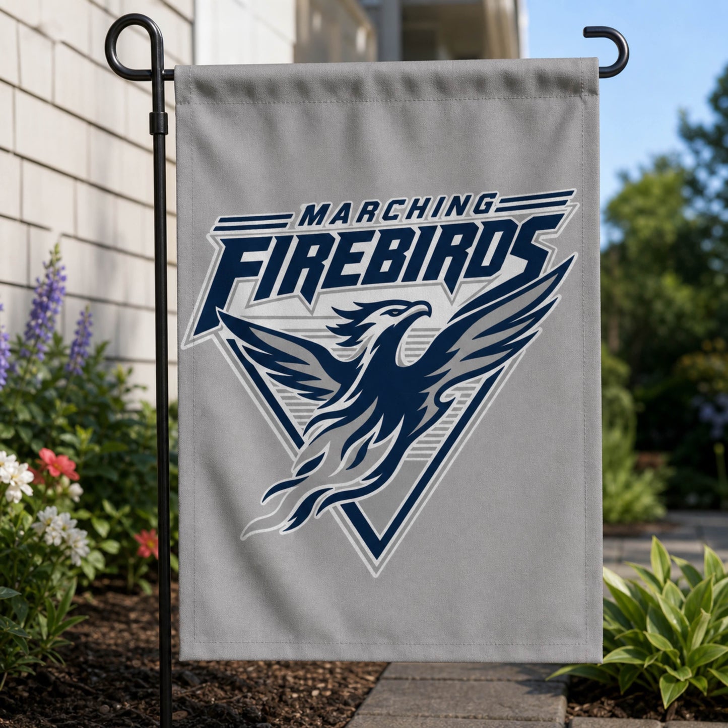 Marching Firebirds Garden Flag