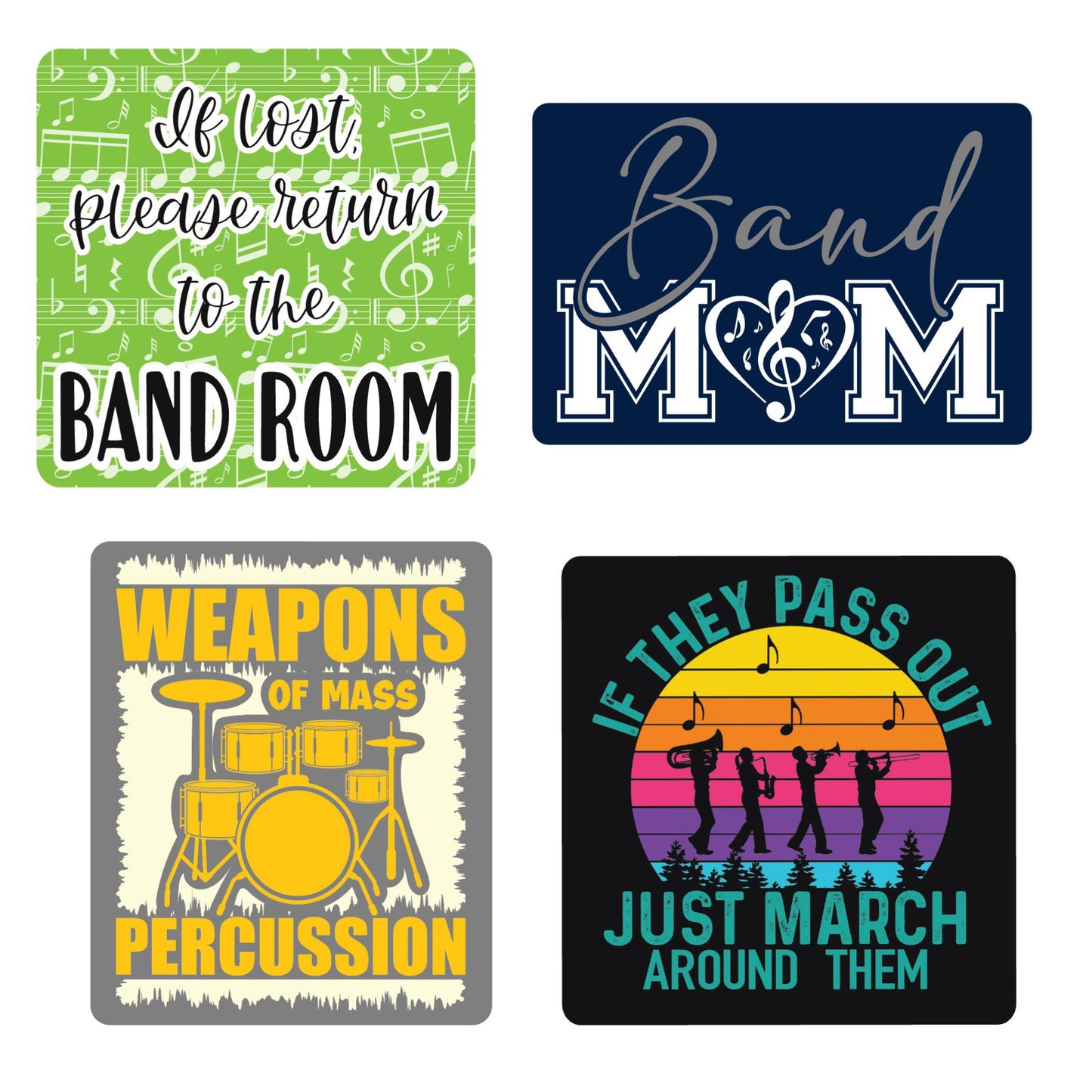 Marching Band Stickers