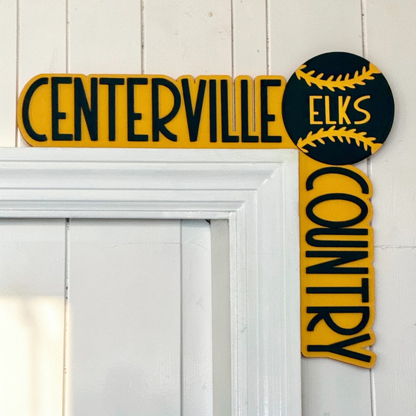 Elks Baseball Door Frame Decor