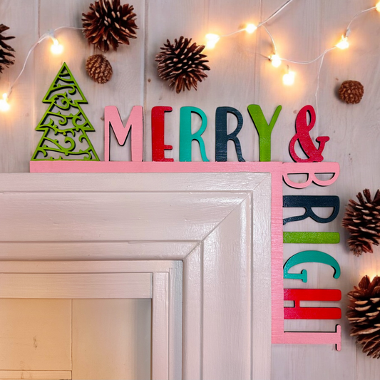 Merry and Bright Door Corner Decoration