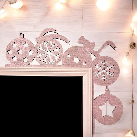 Metallic Pink Ornament Door Corner