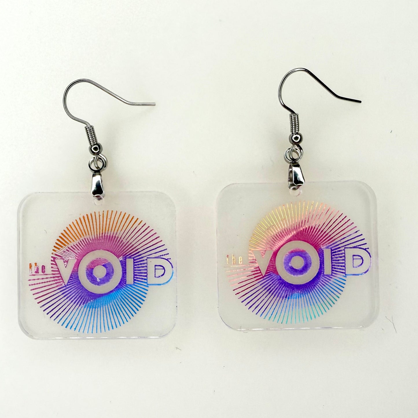 Void Reverse Engraved Earrings