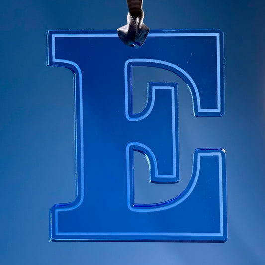 Edgewood "E" Ornament (No light)