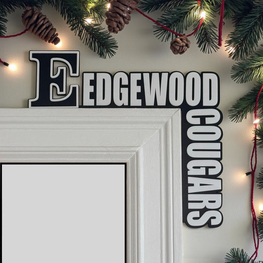 Edgewood Cougars Door Corner Decoration