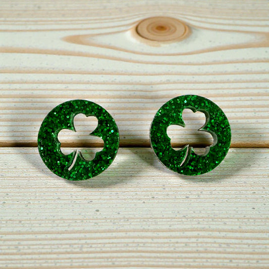 Shamrock Stud Earrings
