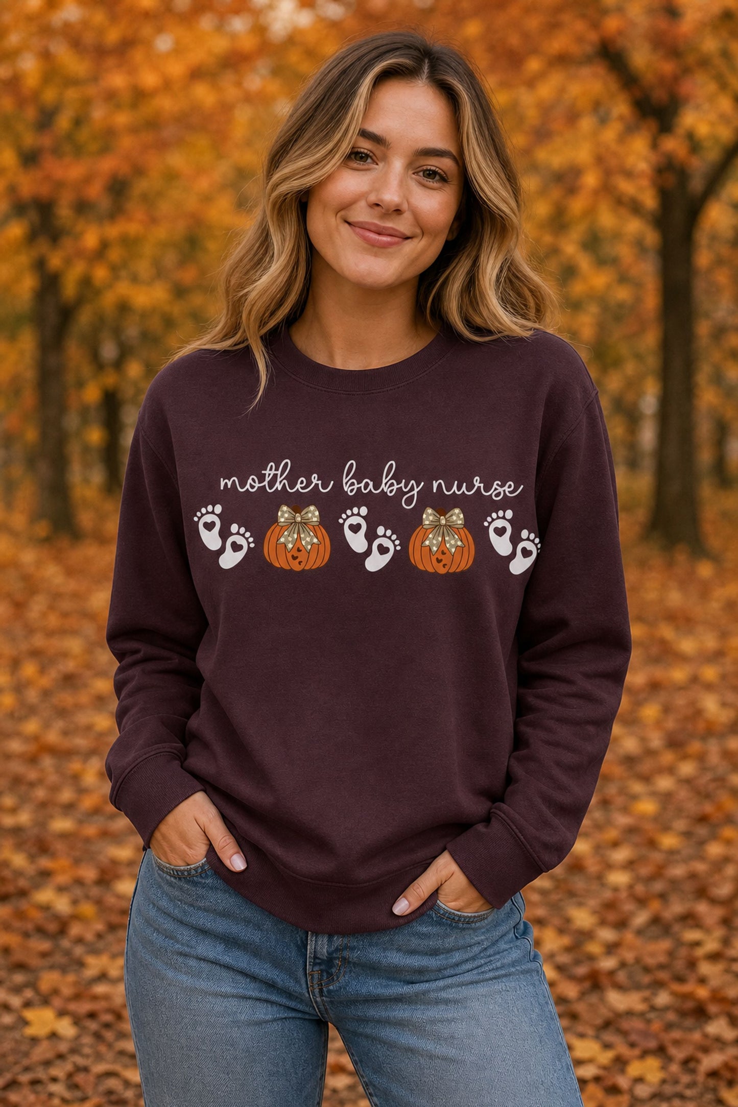 Baby Feet and Pumpkins Sweatshirt