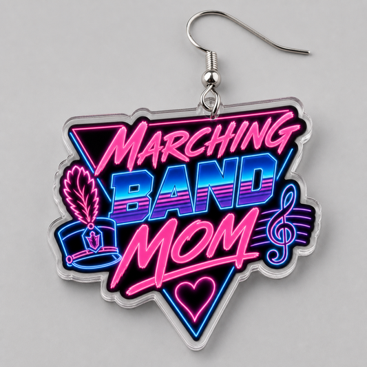 Neon Band Mom Earrings