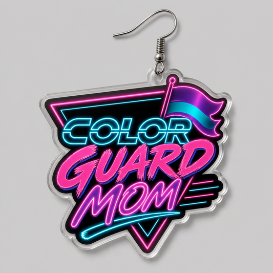 Neon Guard Mom Earrings