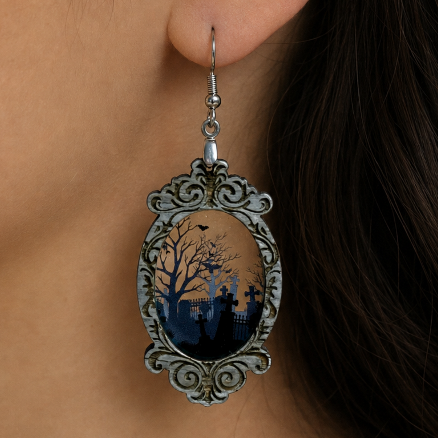 Graveyard Mirror Earrings