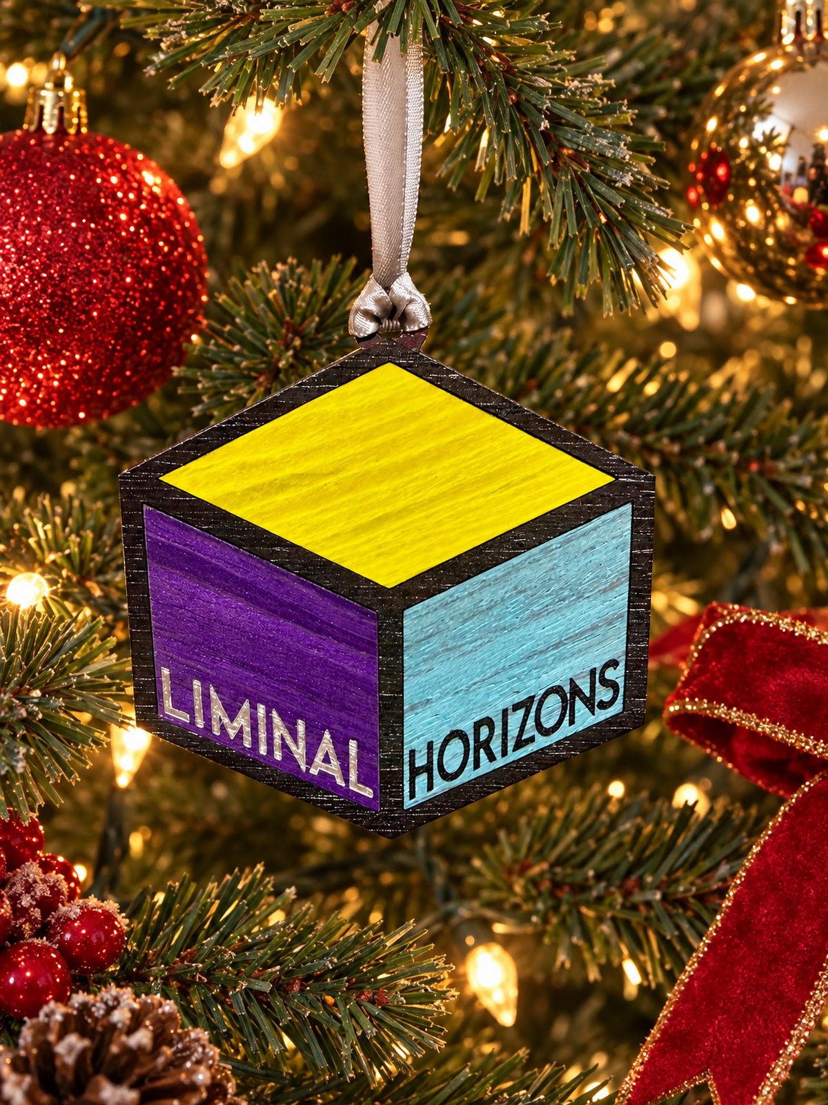 Wooden Liminal Horizons Ornament