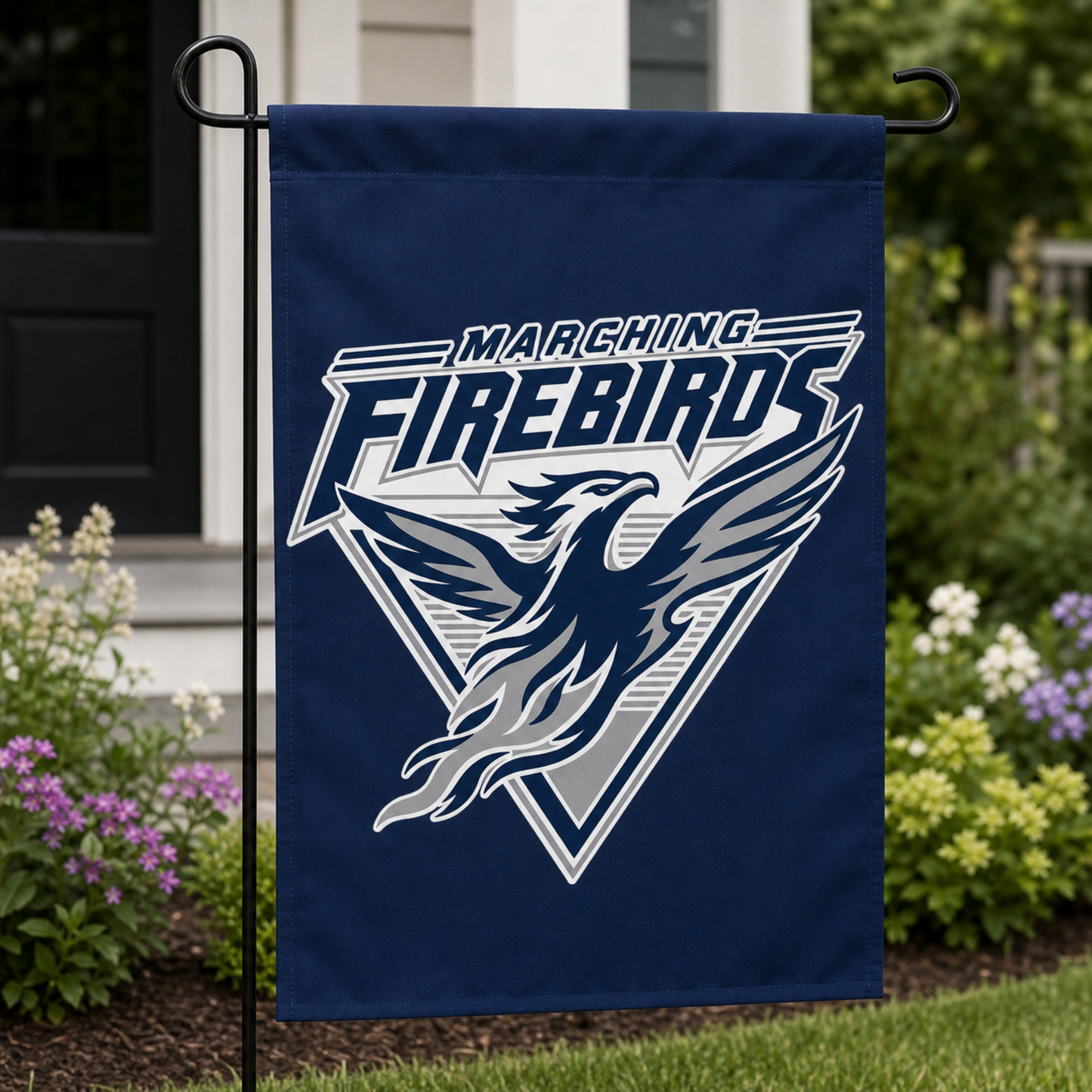 Marching Firebirds Garden Flag