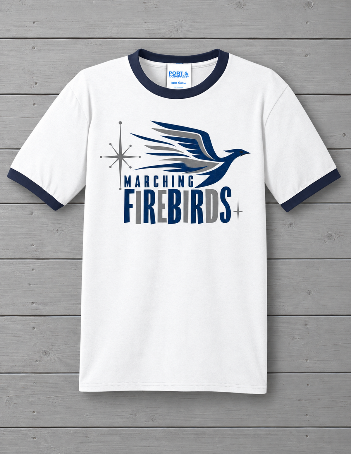 Vintage Marching Firebirds Ringer Tee