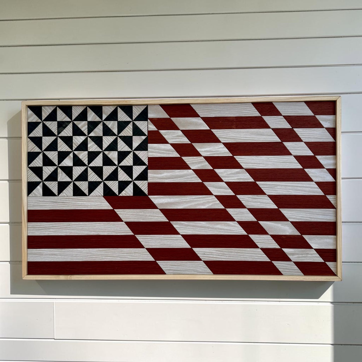 Americana Wooden Flag Quilt