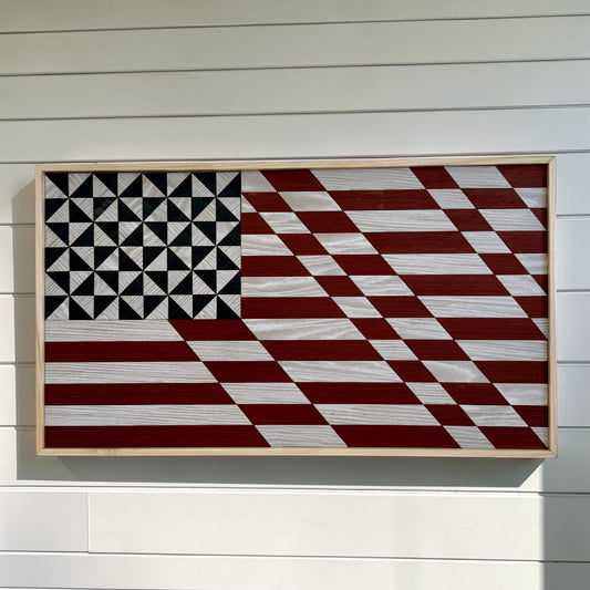 Americana Wooden Flag Quilt
