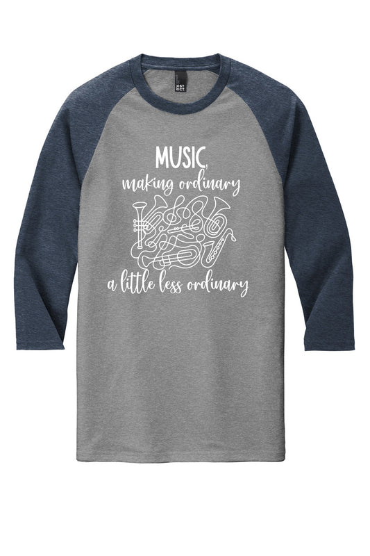 Music Quote Raglan Shirt