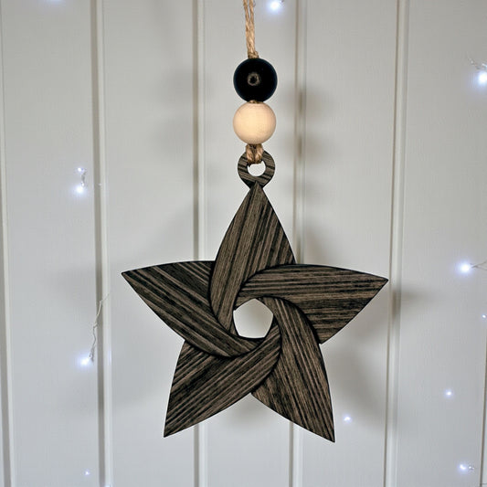 Wooden Star Ornament