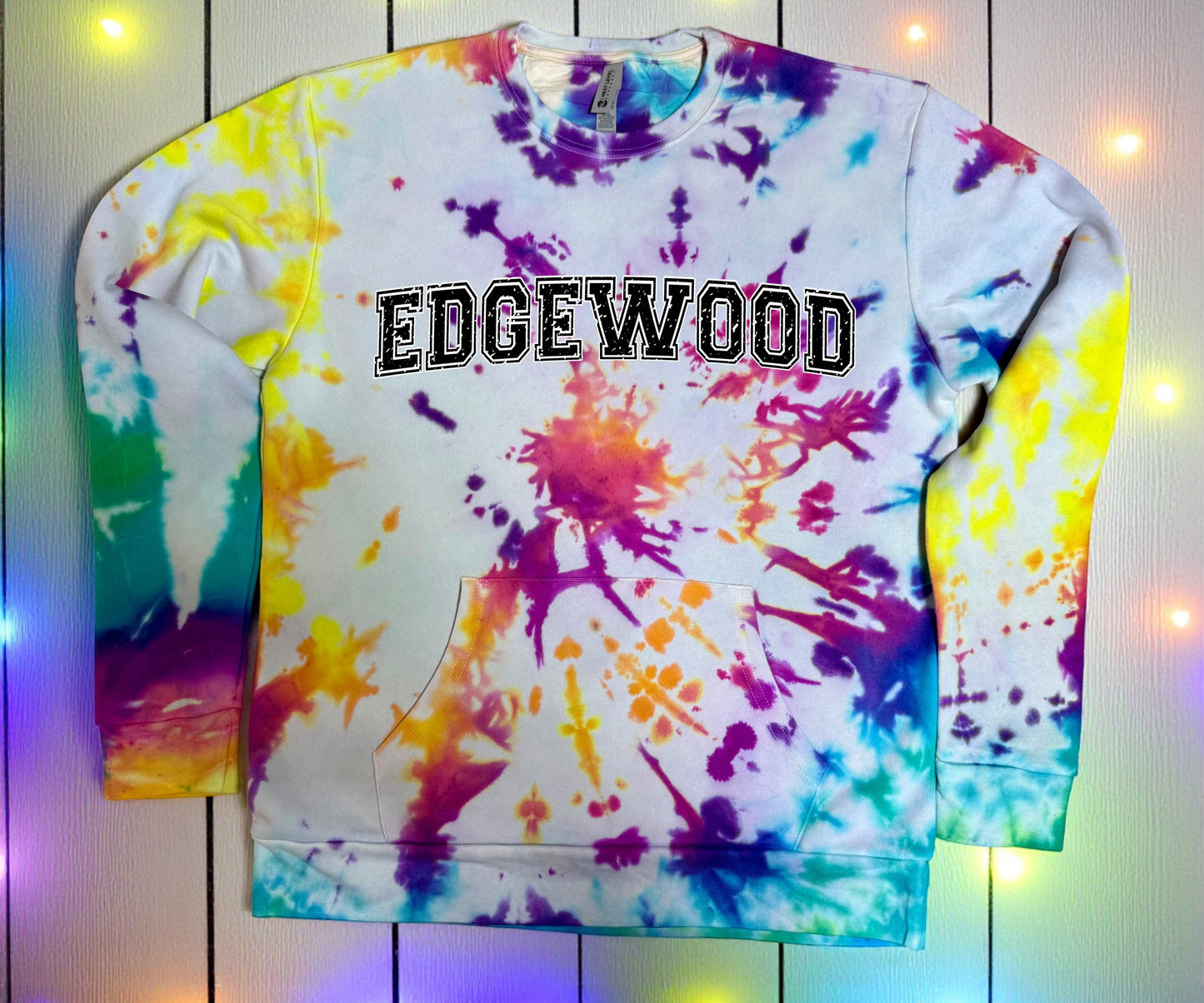 Tie Dyed Hoodless Hoodie