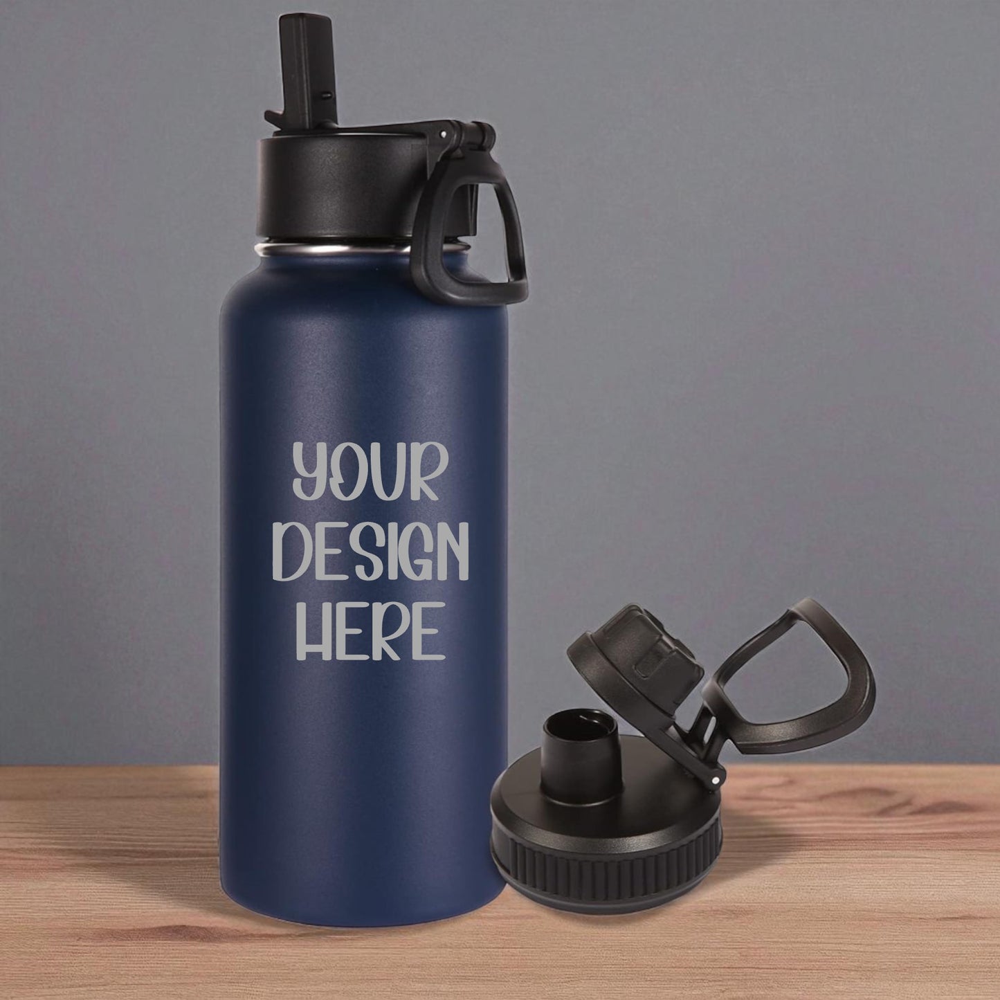 Custom Laser Engraved Water Bottle