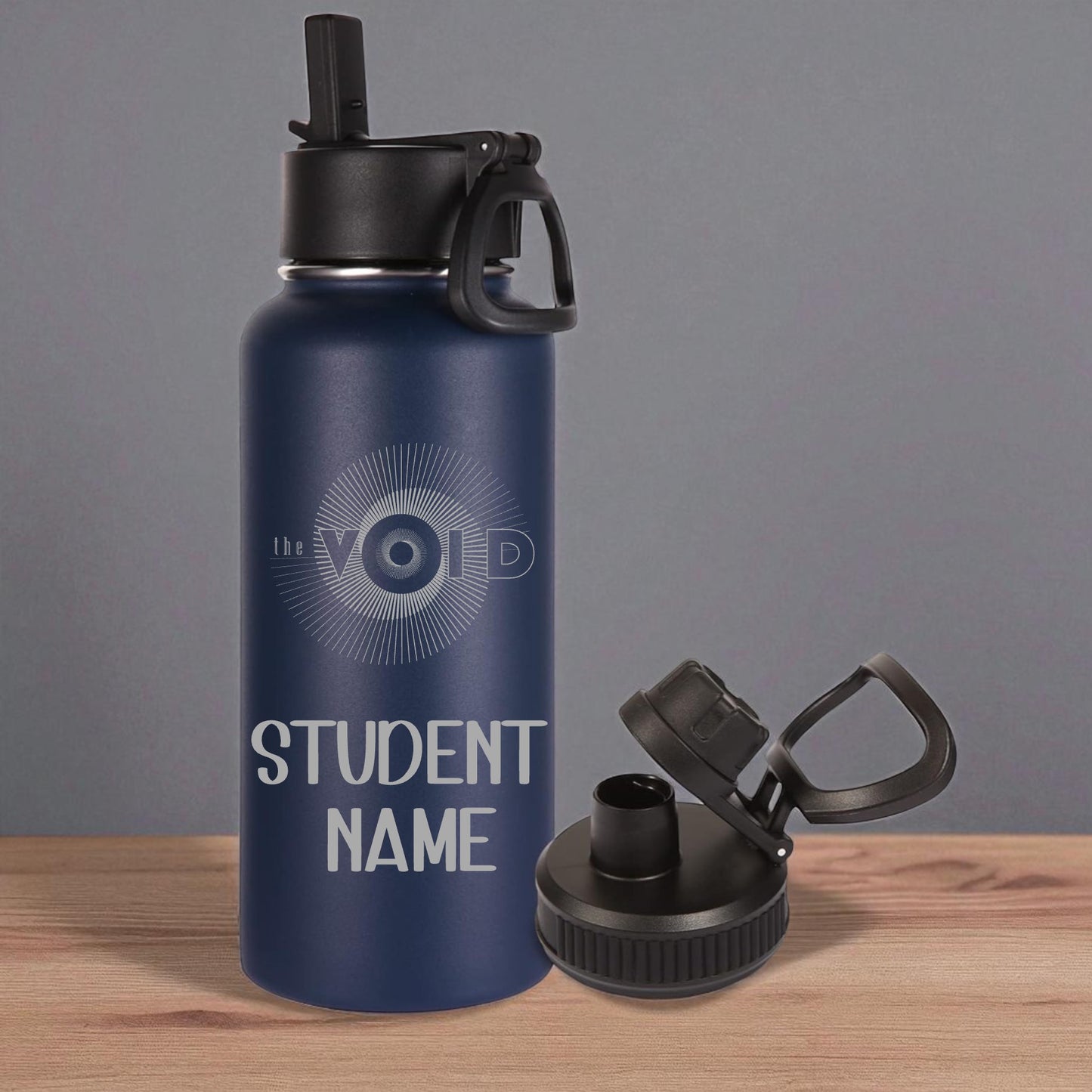 Custom Laser Engraved Water Bottle